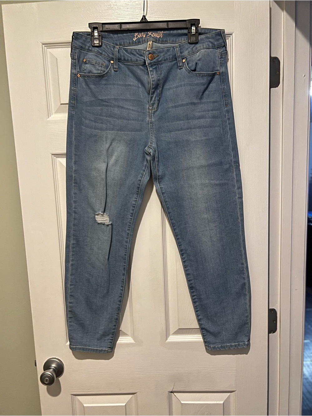 Women Blue Boyfriend Jeans -